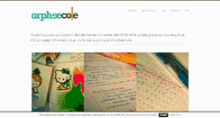 Desktop Screenshot of orpheecole.com