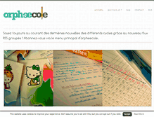 Tablet Screenshot of orpheecole.com